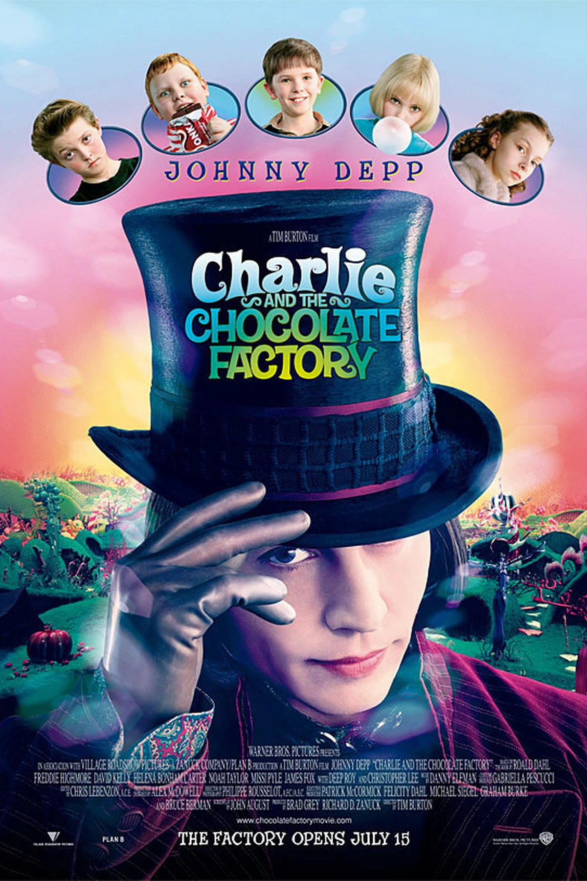 Charlie and the Chocolate Factory (2005) Movie Poster