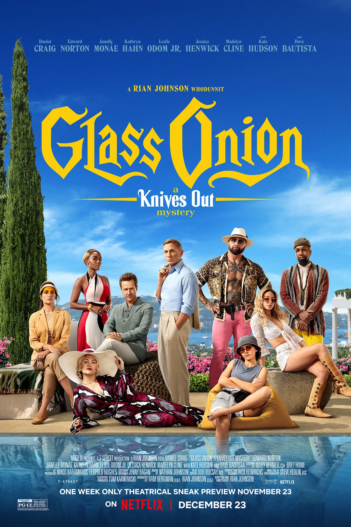 Glass Onion A Knives Out Mystery (2022) Movie Poster