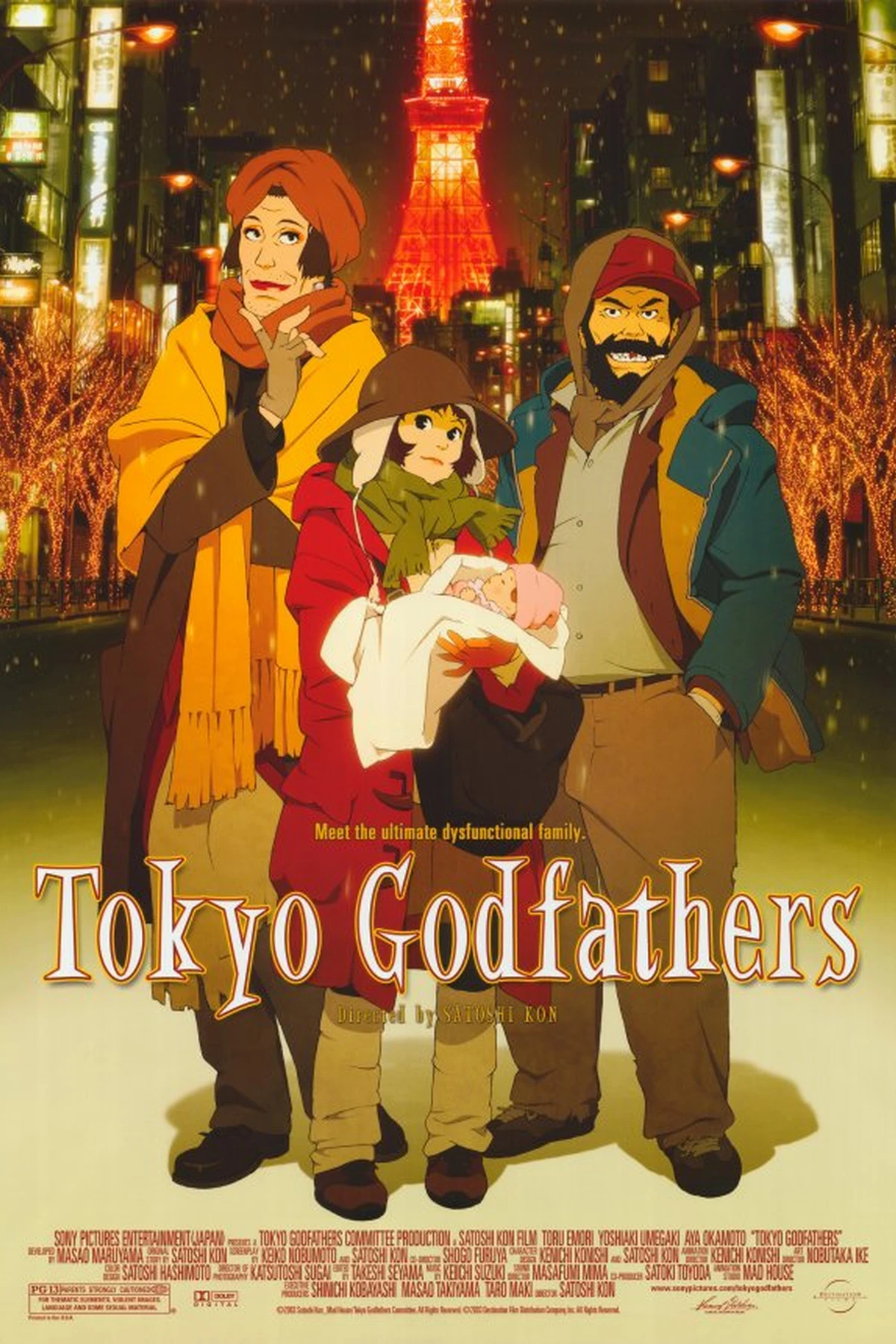 Tokyo Godfathers (2003) Movie Poster